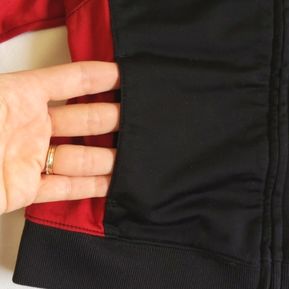 adidas black zip-up lightweight sporty track jacket 2T toddler boys - Picture 7 of 10